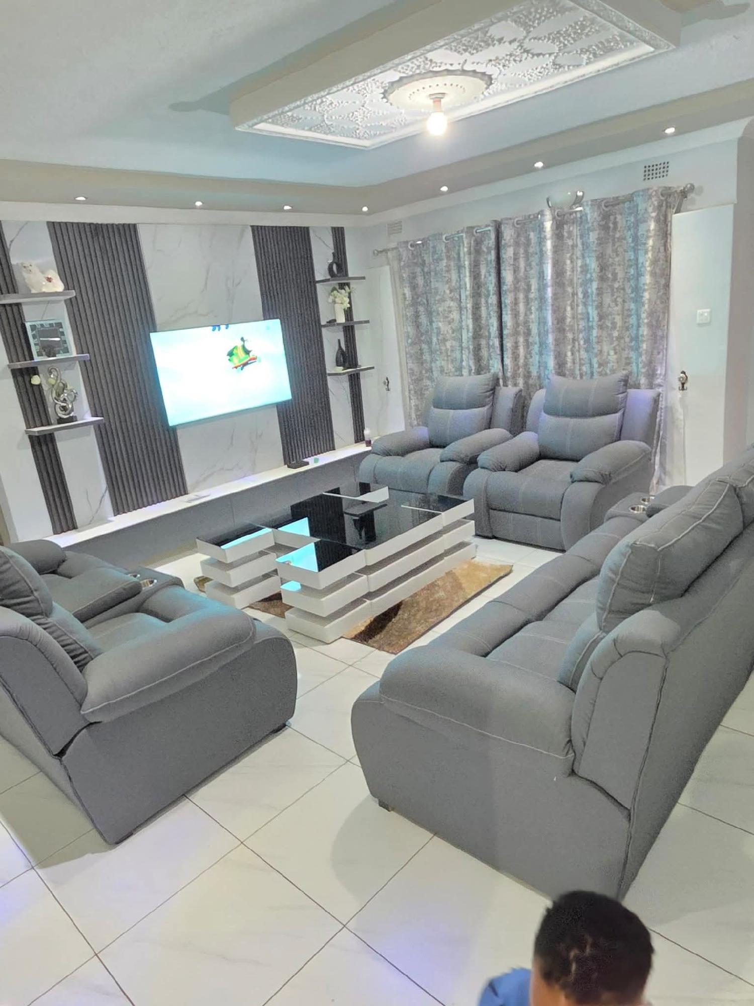 Premium 7-Seater Semi Recliner Sofa Set - Proudly Made in Kenya view 2